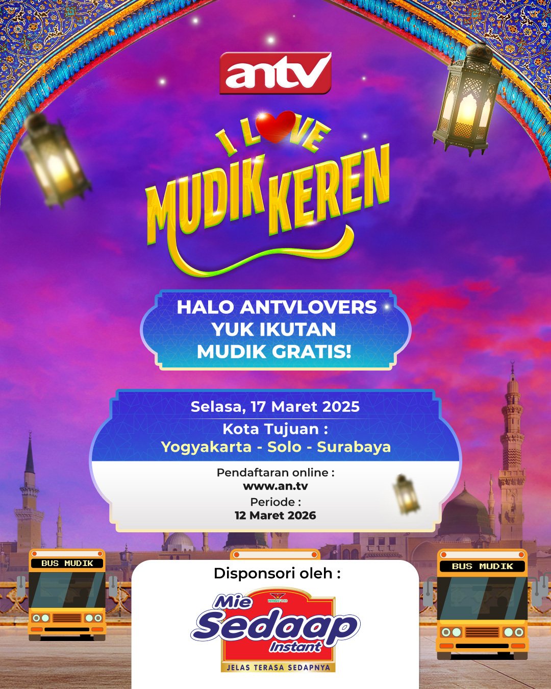 Banner Mudik Gratis ANTV